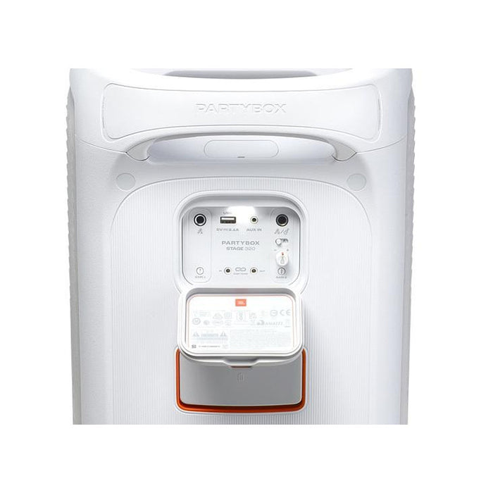 Блутут колона JBL PartyBox Stage 320, 240W - Бяла