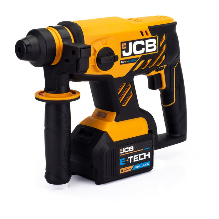 АКУМУЛАТОРЕН БЕЗЧЕТКОВ ПЕРФОРАТОР JCB 18BLRH-B-E 18 V, 1.70 J, SDS PLUS, БРОЙ БАТЕРИИ 1, 5.00 Ah