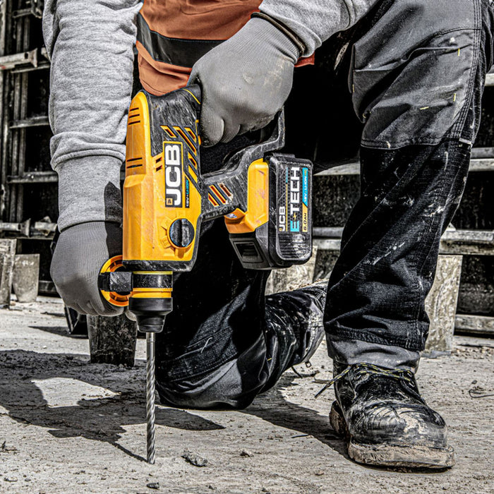 АКУМУЛАТОРЕН БЕЗЧЕТКОВ ПЕРФОРАТОР JCB 18BLRH-B-E 18 V, 1.70 J, SDS PLUS, БРОЙ БАТЕРИИ 1, 5.00 Ah