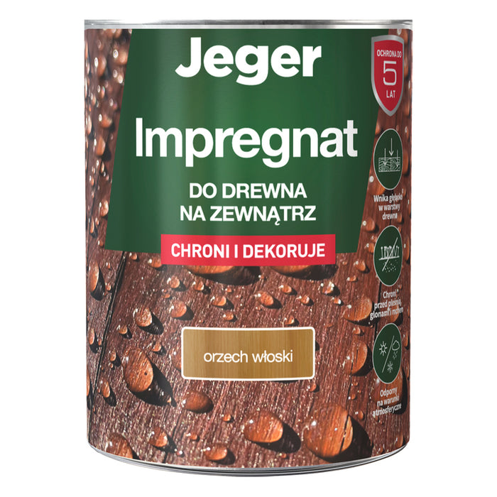 ИМПРЕГНАНТ ЗА ДЪРВО ОРЕХ 5 L JEGER
