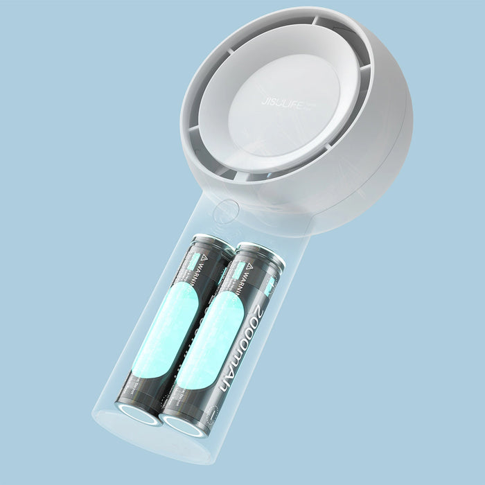 Ръчен вентилатор Jisulife Life5 Plus 4000 mAh преносим USB вентилатор - бял