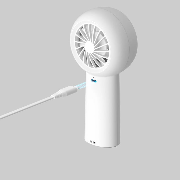 Ръчен вентилатор Jisulife Life5 Plus 4000 mAh преносим USB вентилатор - бял