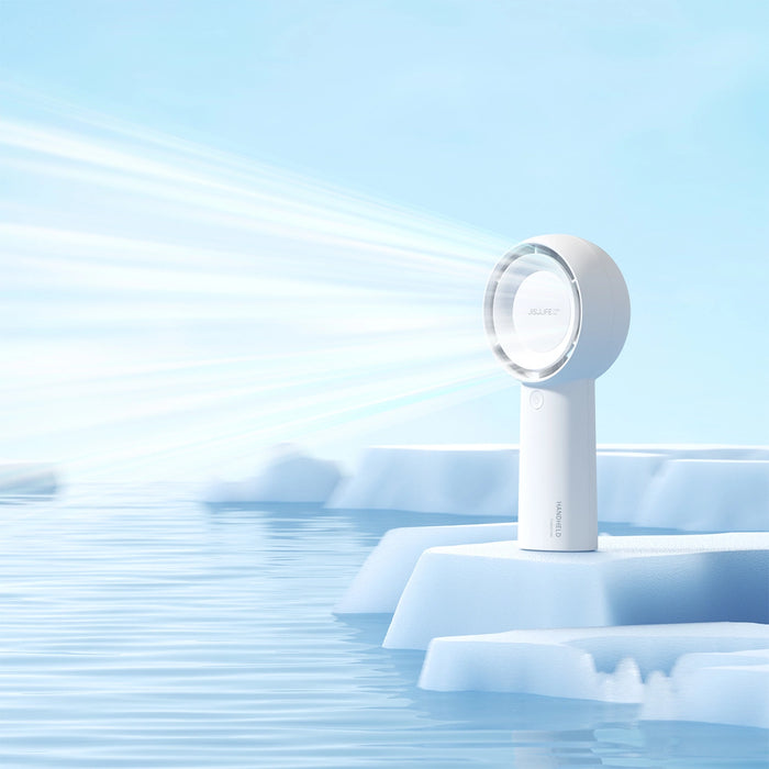 Ръчен вентилатор Jisulife Life5 Plus 4000 mAh преносим USB вентилатор - бял