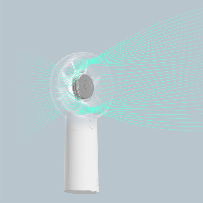 Ръчен вентилатор Jisulife Life5 Plus 4000 mAh преносим USB вентилатор - бял