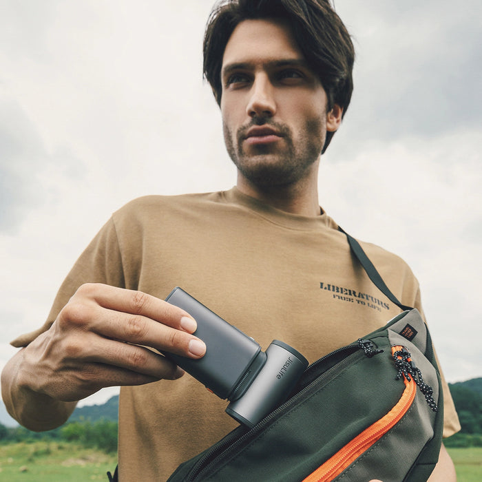 Jisulife Handheld Fan Ultra1 FA55 Портативен USB вентилатор - тъмно сив