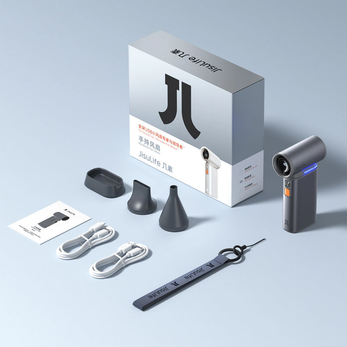 Jisulife Handheld Fan Ultra1 FA55 Портативен USB вентилатор - тъмно сив