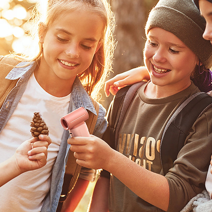 Ръчен вентилатор Jisulife Life9 5000mAh преносим USB вентилатор - розов