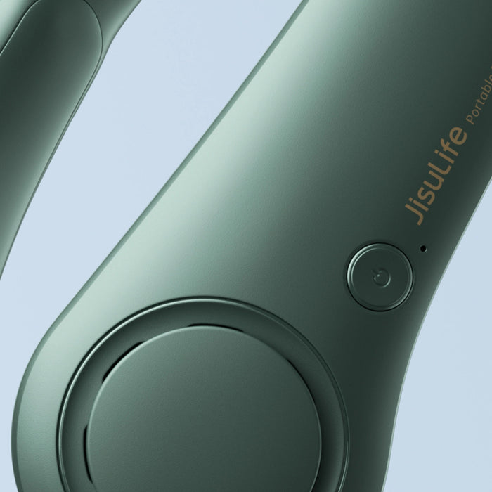 Вентилатор за врата Jisulife Преносим вентилатор за врата с USB Life3 - зелен