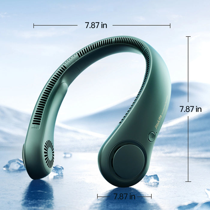 Вентилатор за врата Jisulife Преносим вентилатор за врата с USB Life3 - зелен