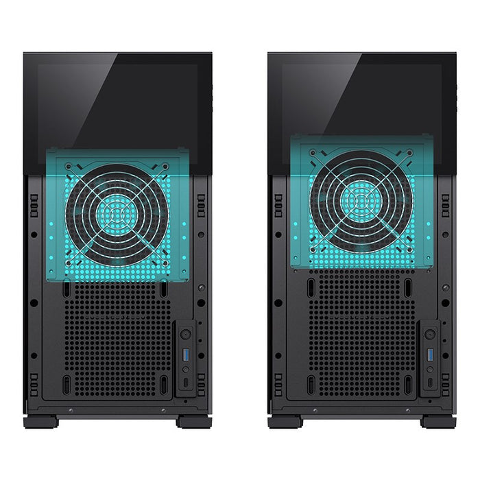 Кутия Jonsbo D41 Screen TG, mATX, Черна