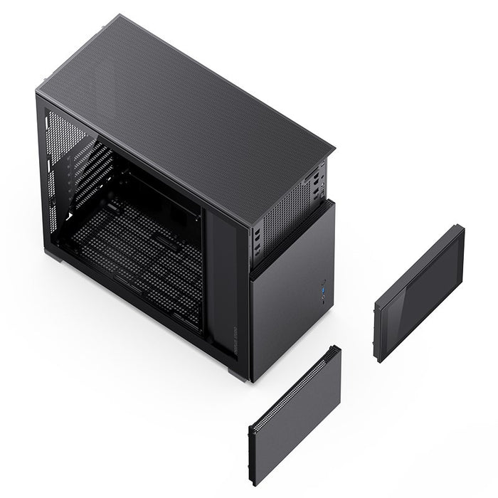 Кутия Jonsbo D41 Screen TG, mATX, Черна