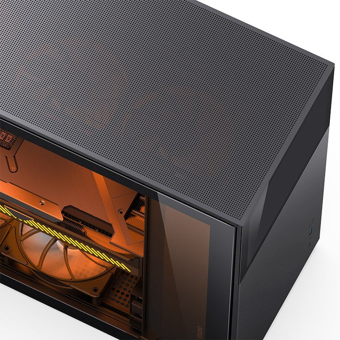Кутия Jonsbo D41 Screen TG, mATX, Черна