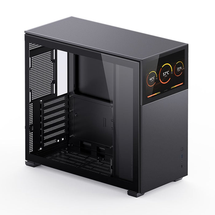 Кутия Jonsbo D41 Screen TG, mATX, Черна