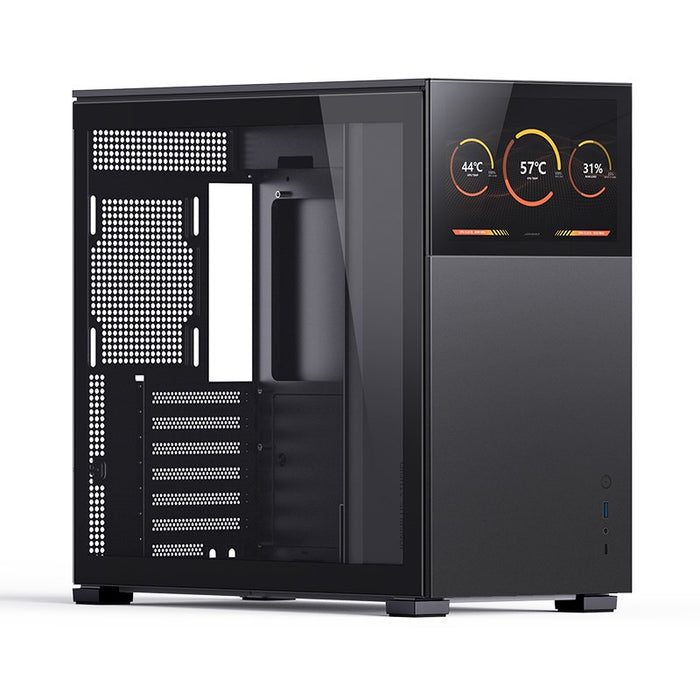 Кутия Jonsbo D41 Screen TG, mATX, Черна