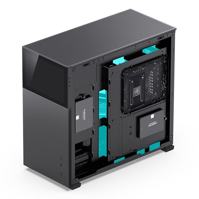 Кутия Jonsbo D41 Screen TG, mATX, Черна