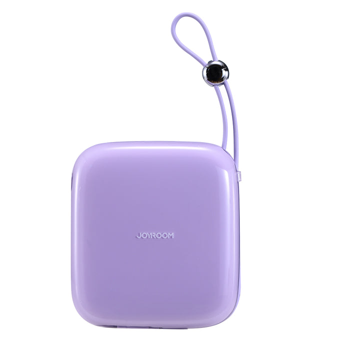 Joyroom Преносима батерия Powerbank 10000mAh Jelly Series 22.5W с вграден Lightning кабел лилав (JR-L003)