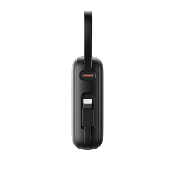 Joyroom Mini PowerBank JR-PBF27 22.5W с двоен кабел 10000mAh (черен)