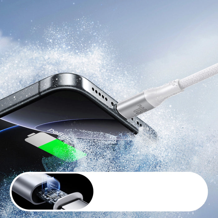 Joyroom S-A28 Flash Series 60W USB-C - USB-C кабел 2 м - бял