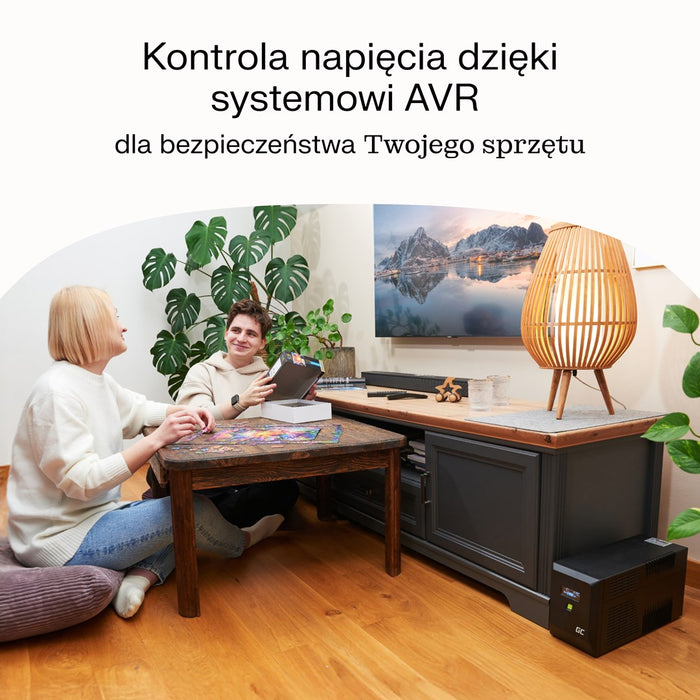 Green Cell непрекъсваемо захранване (UPS) Line-Interactive 0,75 kVA 480 W 4 AC изход(а)