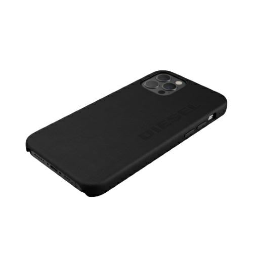 Кожен калъф Diesel Moulded Case Premium LeatherWrap за iPhone 12 Pro Max, черен