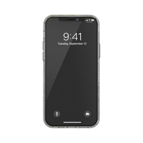 Прозрачен калъф Diesel Snap Case AOP 42565 за iPhone 12 Pro Max, синьо-лимонков