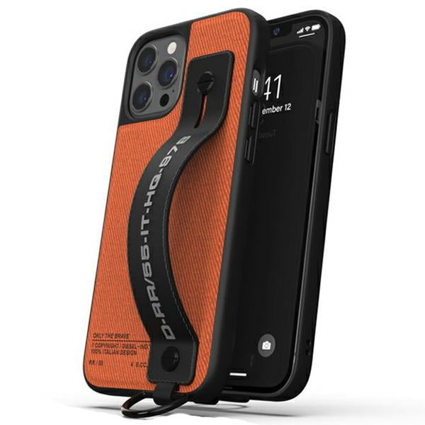 Твърд калъф Diesel Handstrap Case Utility Twilli за iPhone 12 Pro Max 44289, черно-оранжев