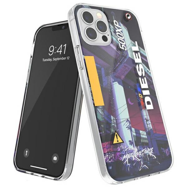 Прозрачен калъф Diesel Mad Dog Jones AOPiPhone 12/12 Pro, многоцветен