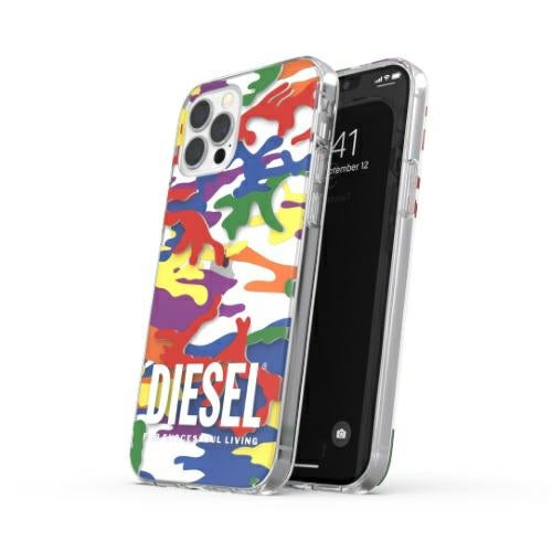 Калъф Diesel Clear Case Pride Camo AOP за iPhone 12/12 Pro, многоцветен