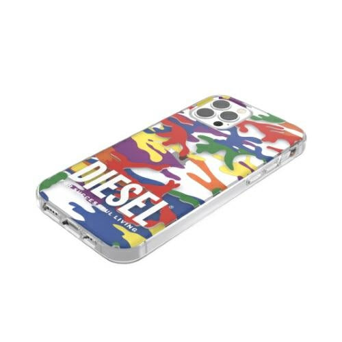 Калъф Diesel Clear Case Pride Camo AOP за iPhone 12/12 Pro, многоцветен