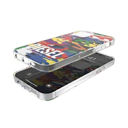 Калъф Diesel Clear Case Pride Camo AOP за iPhone 12/12 Pro, многоцветен