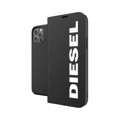 Калъф Diesel Booklet Case Core 42486 за iPhone 12, черно-бял