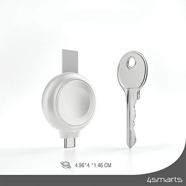 Индукционно зарядно 4smarts FastCharger MFI за Apple Watch, сребристо