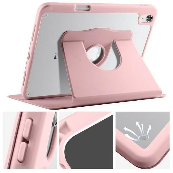 Калъф Stand за iPad Air 13 M2 2024 / M3 2025 / M4 2026, розово-пясъчен