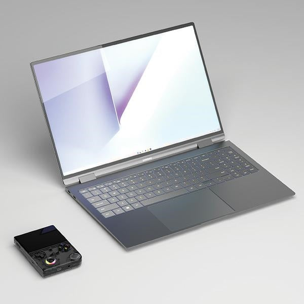 [?] Конзола Anbernic RG40XXV, черна, прозрачна