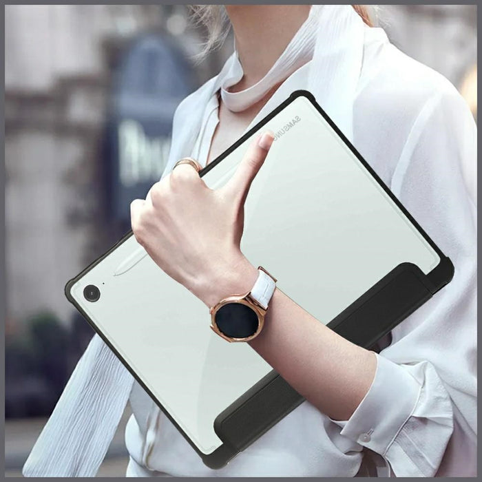 Твърд калъф Stand Samsung Tab S10 Ultra за Samsung Galaxy Tab S10 Ultra, черен