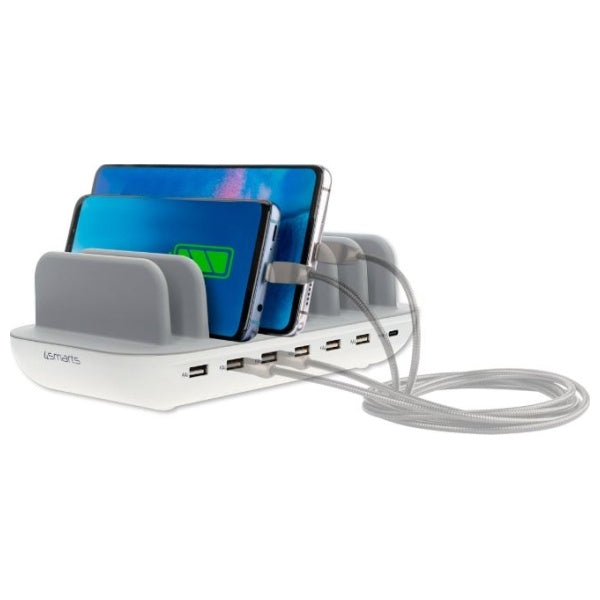 Зарядна станция 4smarts Office 60W, бяла