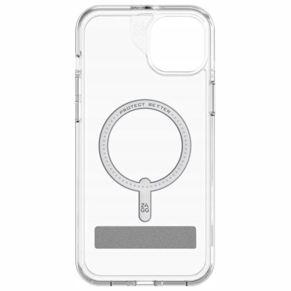 Калъф ZAGG ZAGG Crystal Palace Snap Kickstand MagSafe за iPhone 15 Plus, прозрачен