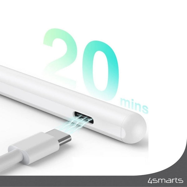 Активен стилус 4smarts Pro 3 за телефон/таблет, бял