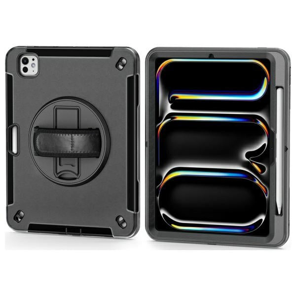 Твърд калъф 4smarts Rugged Case Grip с холдер за iPad Pro 11" M4 2024 / M5 2025