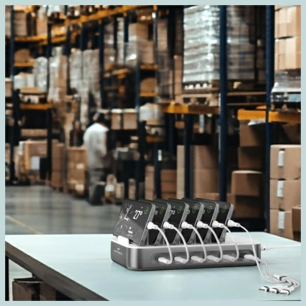 Зарядна станция 4smarts Team 4smarts 100W със набор кабели, космическа сивина