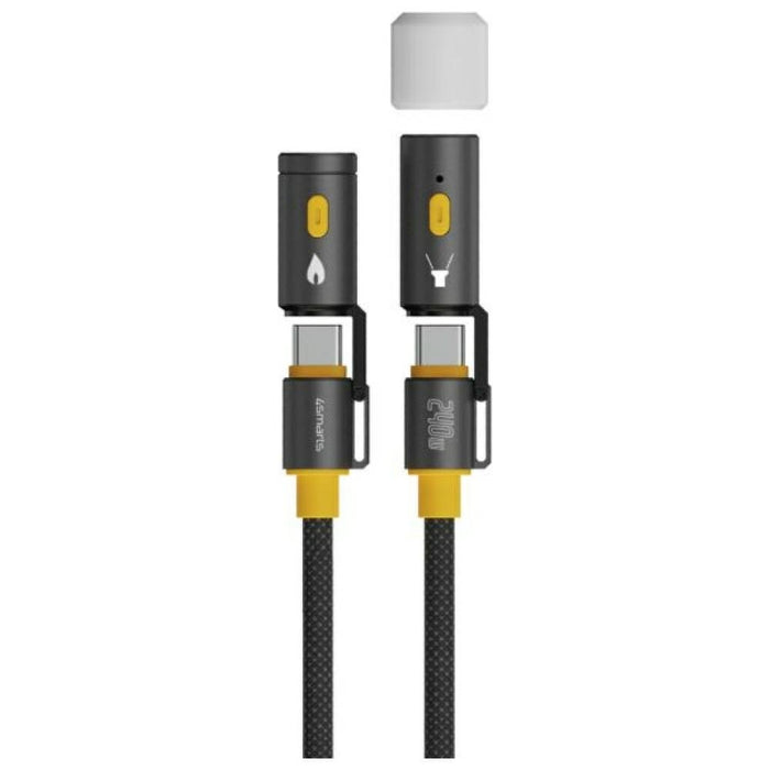 Кабел 4smarts Explorer 3в1 1.5m, черен
