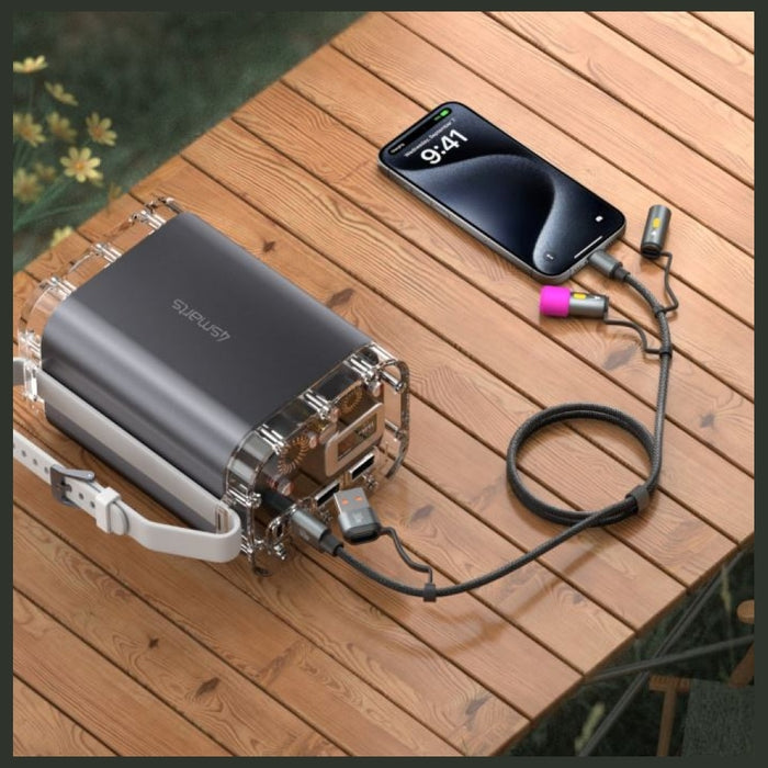 4smarts Explorer 4в1 кабел 60W 1m, черен
