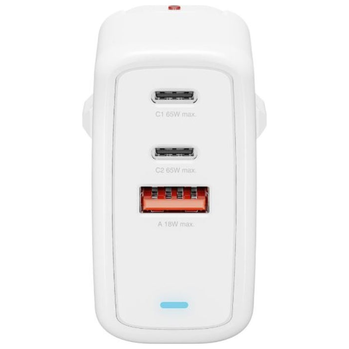 Зарядно 4smarts Flex 65W + 2xUSB-C + 1xUSB-A, бял