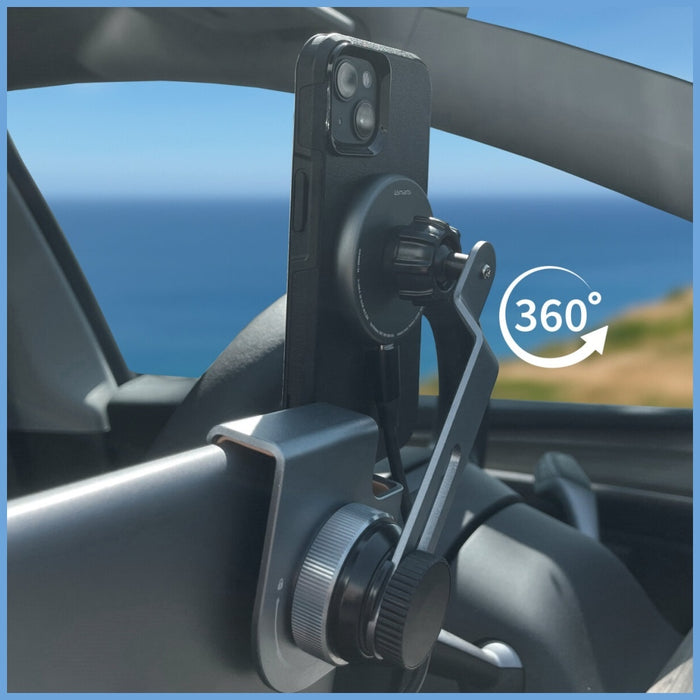 Магнитен държач 4smarts 4smarts Screen Mount Qi2 за монитор, сив