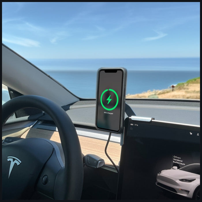 Магнитен държач 4smarts 4smarts Screen Mount Qi2 за монитор, сив