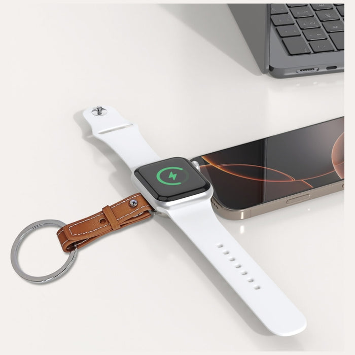 Индуктивно зарядно 4smarts за Apple Watch, сребърно