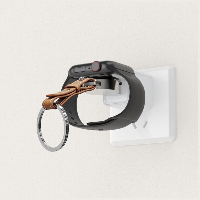Индуктивно зарядно 4smarts за Apple Watch, сребърно