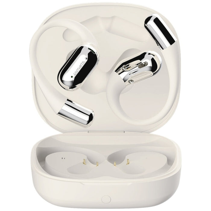 Слушалки 4smarts SkyBuds OWS с екран и преводач AI, бежови