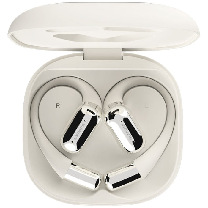 Слушалки 4smarts SkyBuds OWS с екран и преводач AI, бежови
