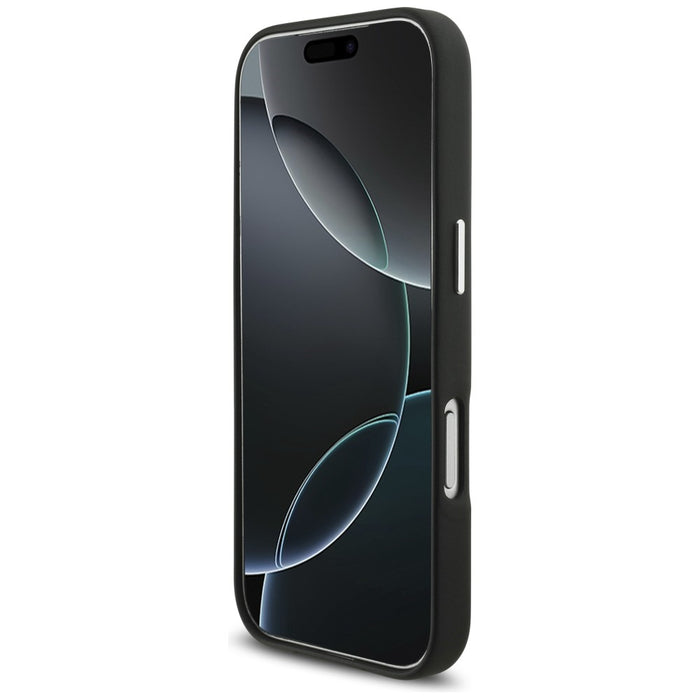 Калъф Aston Martin HC FW Logo MagSafe за iPhone 17 Pro, черен